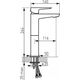 Bateria umywalkowa Ferro BDR2L BATERIA ADORE UMYWALKOWA NABLATOWA 1-OTW.BIAŁY-CHROM // BF.BDR2L