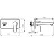 Bateria umywalkowa Ferro BDR3PABLC BATERIA ADORE UMYWALKOWA PODTYNKOWA CZARNY-CHROM // BF.BDR3PABLC