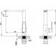 Bateria kuchenna Ferro BDR4BLC BATERIA ADORE ZLEWOZMYW. 1-OTW. CZARNY-CHROM // BF.BDR4BLC