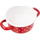 Orion Garnek / garnuszek emaliowany 0,6L GROCHY czerwony uniwersalny