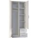 Topeshop szafa Romana lustro 80cm biel (ROMANA 80 BIEL L KPL)