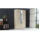 Topeshop SZAFA ROMANA LUSTRO 120cm SONOMA