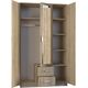 Topeshop SZAFA ROMANA LUSTRO 120cm SONOMA