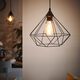 Lampa wisząca EGLO Lampa wisząca druciana Eglo Tarbes 1x60W E27 czarna 94188