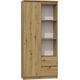 Topeshop REGAŁ RS-80 BILY - DĄB ARTISAN