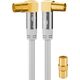 Goobay goobay TV antenna cable 135dB 90 ° white 2m -4x shielded