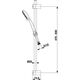 Zestaw prysznicowy KFA Neon przesuwny chrom (841-366-00)