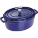 STAUB Garnek STAUB żeliwny owalny 5.5 ltr niebieski uniwersalny