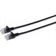 MicroConnect U/UTP CAT6A Slim 0.25M Black