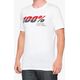 100% T-shirt 100% BRISTOL krótki rękaw white roz. M (NEW)