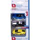 Bburago Maisto France Street Fire - Echelle 1/64 Pack 3 pojazdów
