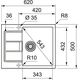 Zlewozmywak Franke Sirius 2.0 S2D 611-62 Tectonite onyx (143.0618.665)