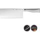 WMF Chiński nóż szefa kuchni WMF Grand Gourmet 31,5 cm, specjalna stal ostrza, nóż kuty, cięcie wydajności, ostrze 18,5 cm