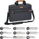 Torba Pedea Torba na laptopa PEDEA Torba Elegance Pro na notebook 15,6 cala (39,6 cm) Torba na ramię z paskiem na ramię i przegrodą na tablet do 27,96 cm (11 cali), szara