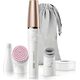 Braun Braun Pro 912 FaceSpa, urządzenie do pielęgnacji twarzy 3 w 1, zasilanie bateryjne, biały / brąz