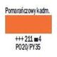 Artequipment TALENS REMBRANDT 40ML 211 - CADMIUM ORANGE - farba olejna uniw