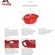 STAUB Garnek STAUB żeliwny owalny 5.5 ltr grenadynowy uniwersalny