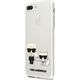 Karl Lagerfeld Karl Lagerfeld KLHCI8LCKTR iPhone 7/8 Plus hardcase Transparent Karl & Choupette
