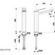 Bateria umywalkowa KFA AMAZONIT BATERIA UMYWALKOWA STOJĄCA NABLATOWA, CHROM + CLICK CLACK