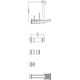 Bateria wannowa Omnires bateria wannowa 4-otworowa Parma, czarny mat
