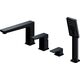 Bateria wannowa Omnires bateria wannowa 4-otworowa Parma, czarny mat