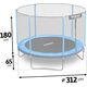 Trampolina ogrodowa Neo-Sport NS-10Z181 z siatką zewnętrzną 10 FT 312 cm