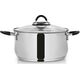 Orion Garnek stalowy Dalie z pokrywką 24cm 5.3l