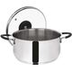 Orion Garnek stalowy Dalie z pokrywką 24cm 5.3l