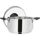 Orion Garnek stalowy Dalie z pokrywką 20cm 3.7l