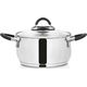 Orion Garnek stalowy Dalie z pokrywką 18cm 2.6l