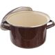 Orion Garnek emaliowany brązowy 20cm 3.2l pokrywa