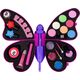LeanToys Zestaw Do Makijażu Fioletowy Motyl Cienie Do Powiek
