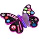 LeanToys Zestaw Do Makijażu Fioletowy Motyl Cienie Do Powiek