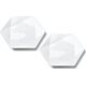 Affek Design RALPH WHITE Kpl.2 talerzy deserowych 24.5cm x21cm x h2cm