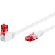 Goobay GOOBAY Patchcord U/UTP Kat. 6 Prosty / Kątowy 90 Biały 2m