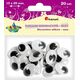 Titanum Oczy ruchome 15x20mm samoprzylepne 20szt,CRAFT-FUN