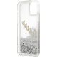 Guess Etui Guess GUHCP12LGLVSSI Apple iPhone 12 Pro Max srebrny/silver hardcase Glitter Vintage Script