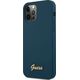 Guess Etui Guess GUHCP12LLSLMGBL Apple iPhone 12 Pro Max niebieski/blue hardcase Metal Logo Script