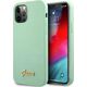 Guess Etui Guess GUHCP12MLSLMGGN Apple iPhone 12/12 Pro zielony/green hardcase Metal Logo Script
