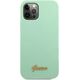 Guess Etui Guess GUHCP12MLSLMGGN Apple iPhone 12/12 Pro zielony/green hardcase Metal Logo Script