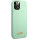Guess Etui Guess GUHCP12MLSLMGGN Apple iPhone 12/12 Pro zielony/green hardcase Metal Logo Script