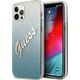 Guess Etui Guess GUHCP12MPCUGLSBL Apple iPhone 12/12 Pro niebieski/blue hardcase Glitter Gradient Script