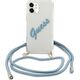 Guess Etui Guess GUHCP12SCRTVSBL Apple iPhone 12 mini niebieski/blue hardcase Script Vintage