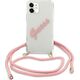 Guess Etui Guess GUHCP12SCRTVSPI Apple iPhone 12 mini różowy/pink hardcase Script Vintage