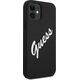 Guess Etui Guess GUHCP12SLSVSBW Apple iPhone 12 mini czarno biały/black white hardcase Silicone Vintage