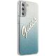 Guess Etui Guess GUHCS21MPCUGLSBL Samsung Galaxy S21+ Plus niebieski/blue hardcase Glitter Gradient Script