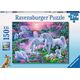 Ravensburger Puzzle 150 Jednorożec o zachodzie słońca