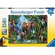 Ravensburger Puzzle 150 Słonie w dżungli XXL