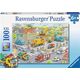 Ravensburger Puzzle 100 Pociąg w mieście XXL