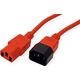 Kabel zasilający Value ROLINE Kabel zasilający C14 - C13, IEC 320 , czerwony, 3 m